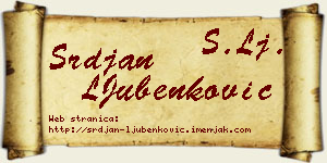 Srđan LJubenković vizit kartica